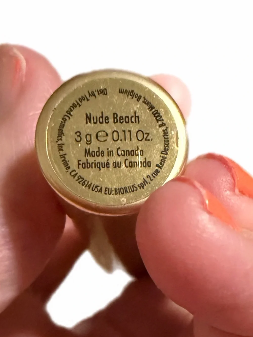 Nude Beach Too Faced Lip Creme color  3g - Picture 6 of 10